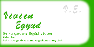 vivien egyud business card