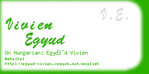 vivien egyud business card